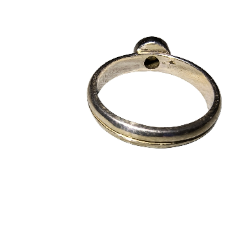 Yellow Topaz And Sterling Silver Artisan Minimalist Ring Brand New - Picture 8 of 11